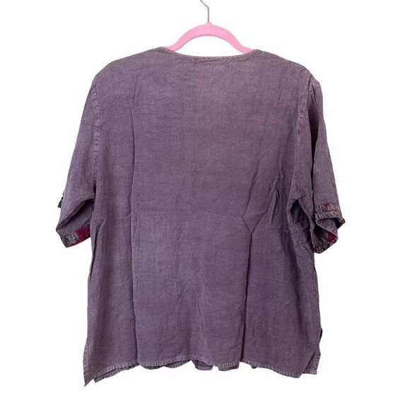 Vintage Geeta Embroidered Boho Hippie Blouse Size OS - Picture 6 of 6